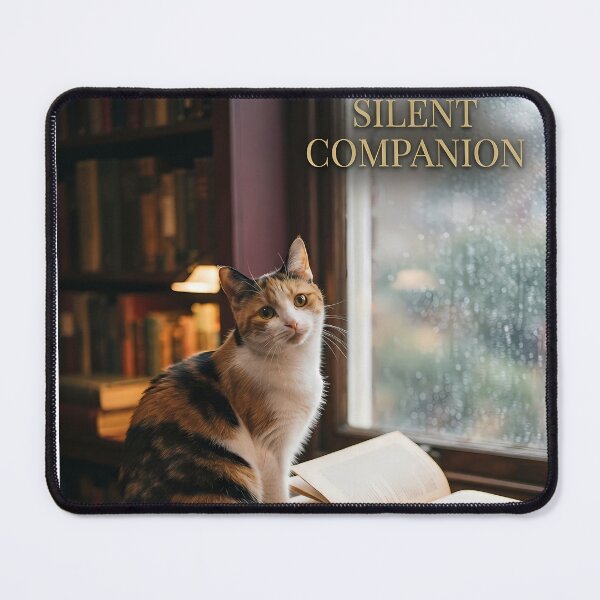 Item preview, Silent Companion Calico Cat and Books designed and sold by CreativeLook25.