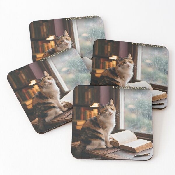 Item preview, Silent Companion Calico Cat and Books designed and sold by CreativeLook25.