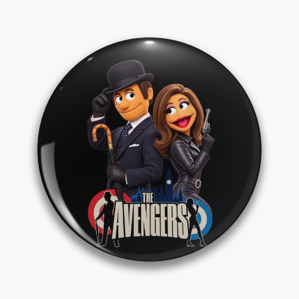 Item preview, Puppet Steed and Mrs Peel designed and sold by halibutgoatramb.