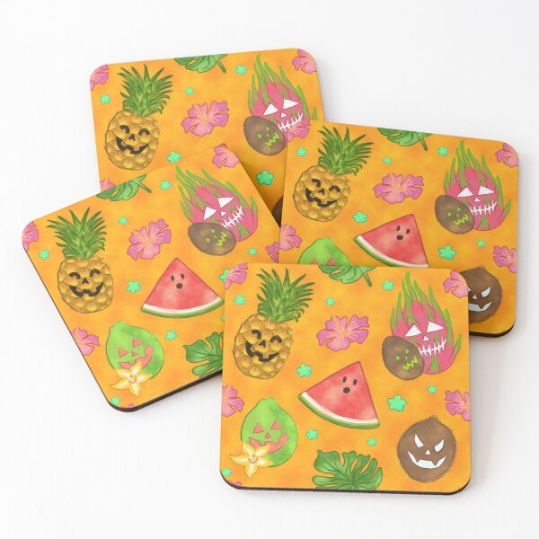Item preview, Summerween Tropical Fruit Jack o' Lanterns designed and sold by Victoria Thorpe.