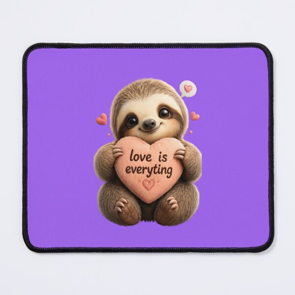 Item preview, Cute Sloth Holding Heart Love Is Everything designed and sold by Funnygiftsstudio .