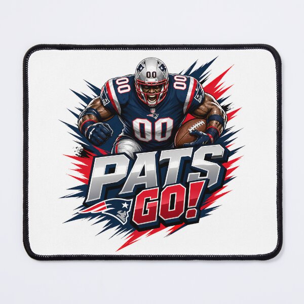 Item preview, Pats Go! New England Patriots Football Fan #0130 designed and sold by GLUVY-THEME.