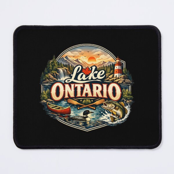 Item preview, Lake Ontario Vintage Canadian Emblem Outdoor Nature Gift designed and sold by Artycom.