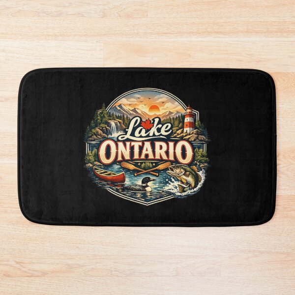 Item preview, Lake Ontario Vintage Canadian Emblem Outdoor Nature Gift designed and sold by Artycom.