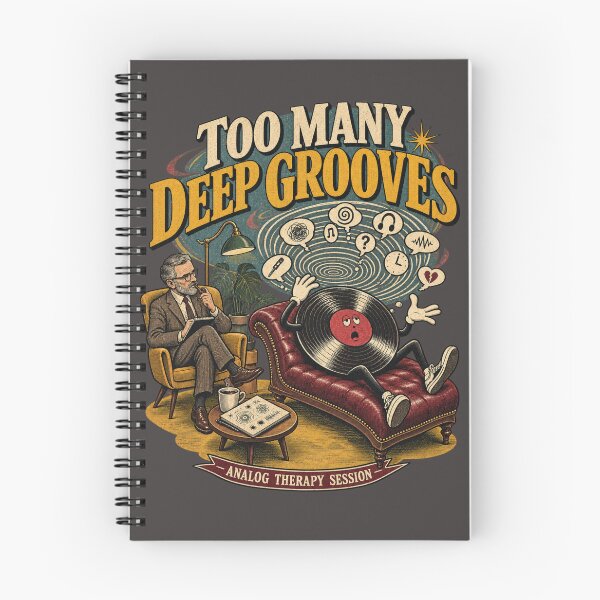Item preview, Too Many Deep Grooves – Vinyl Therapy designed and sold by Golden Era Studio.