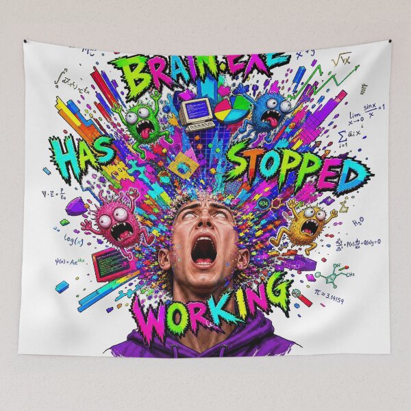 Item preview, Brain Exe Has Stopped Working Funny Programmer designed and sold by puzzell.