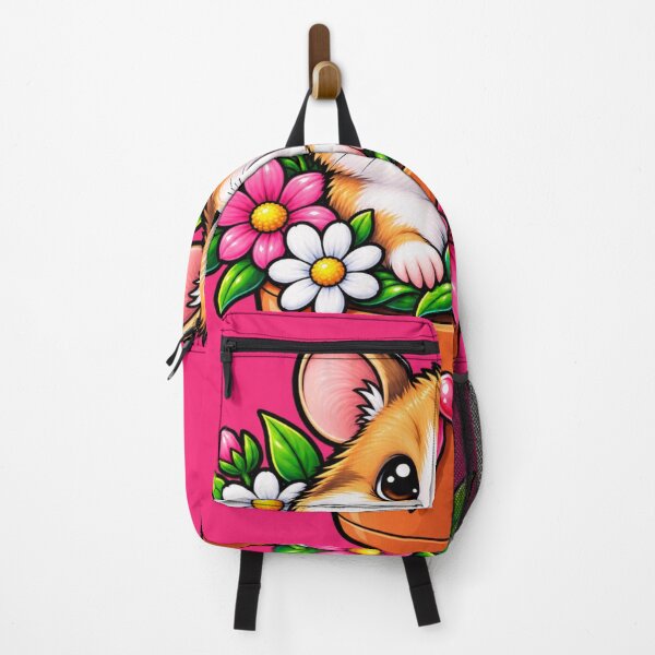 Item preview, Cute Hamster in a Flower Pot with Pink Bow designed and sold by Hari Arts.