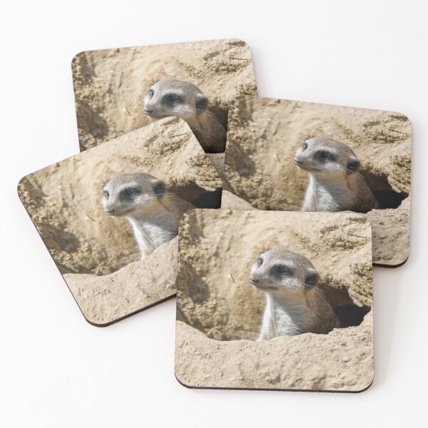 Item preview, Meerkat Wildlife Art Painterly Burrow Portrait designed and sold by Vac1.