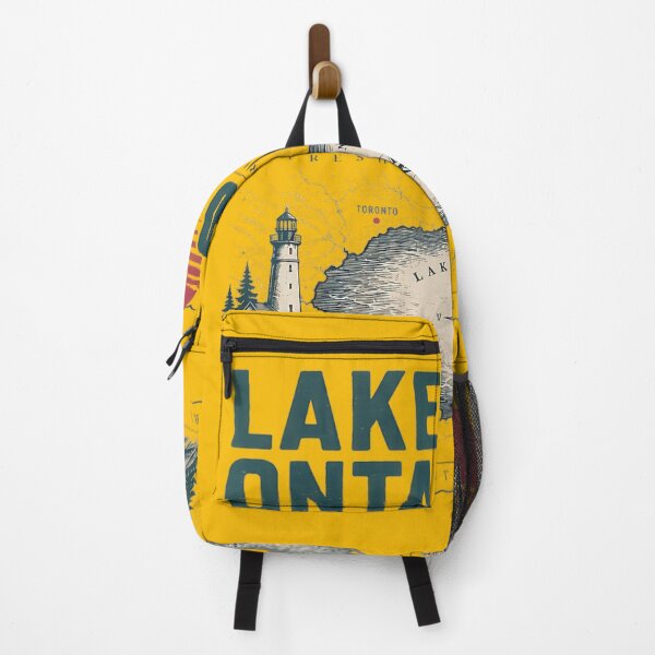 Item preview, Lake Ontario Vintage Map Great Lakes Lighthouse Sailboat Travel Graphic designed and sold by Miniadecal.