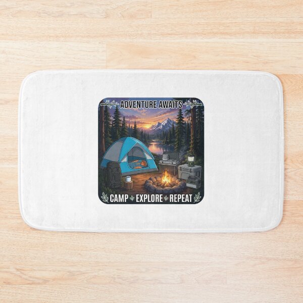 Item preview, Camping Explore Repeat designed and sold by rockazona.