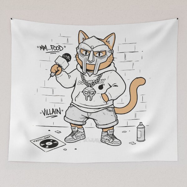 Item preview, MF DOOM Cat Hip Hop Villain designed and sold by Brexmore3.