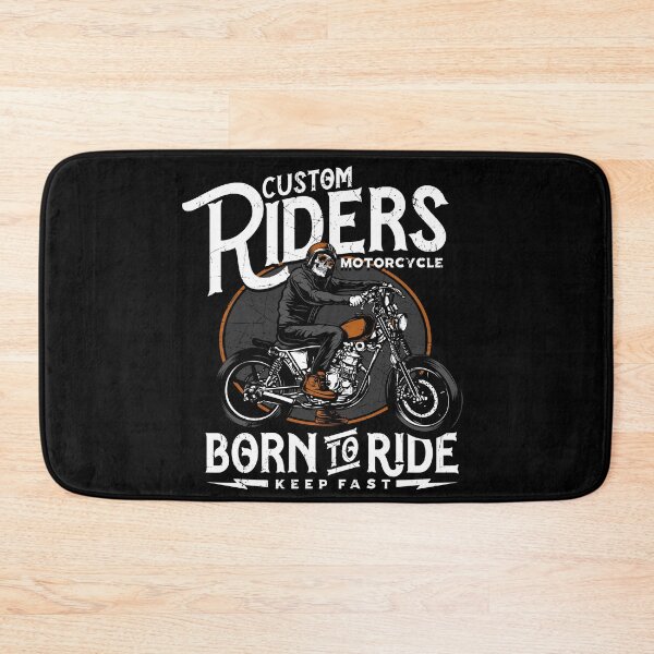 Item preview, Vintage Skull Motorcycle Rider Custom Riders Born To Ride designed and sold by heedooppod.