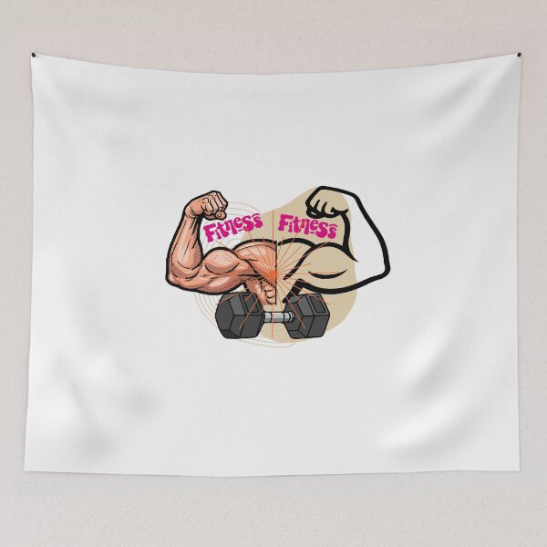 Item preview, Fitness Flex Retro Gym Workout Design designed and sold by Palette _Vibes.