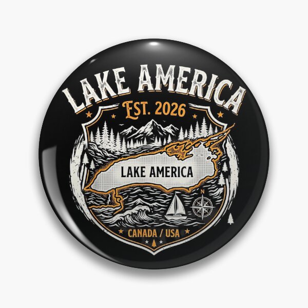 Item preview, Lake America East 2026 Funny Lake Ontario Canada Political Parody designed and sold by Miniadecal.