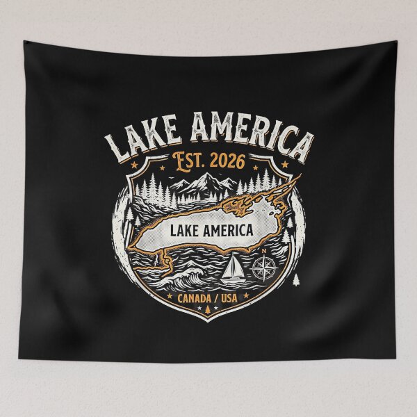 Item preview, Lake America East 2026 Funny Lake Ontario Canada Political Parody designed and sold by Miniadecal.