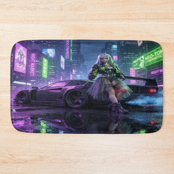 Item preview, Cyberpunk F40 Midnight Tuning - Neo Tokyo Street Art designed and sold by JMAVILA ART.