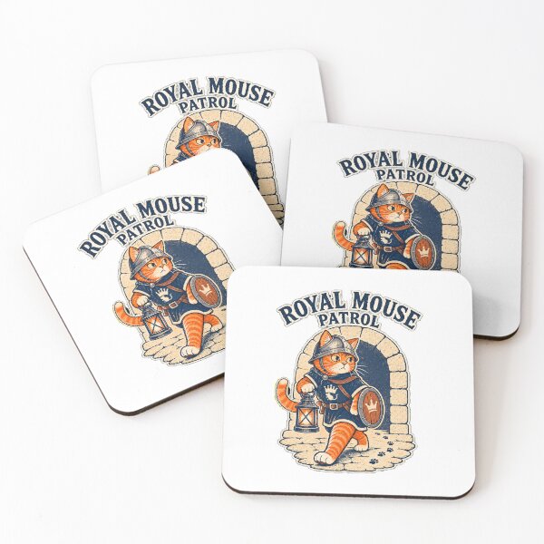Item preview, Royal Mouse Patrol – Funny Medieval Orange Tabby Cat Guard designed and sold by Jaani-T.