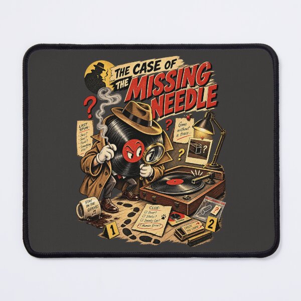 Item preview, The Case of the Missing Needle – Vinyl Detective designed and sold by Golden Era Studio.