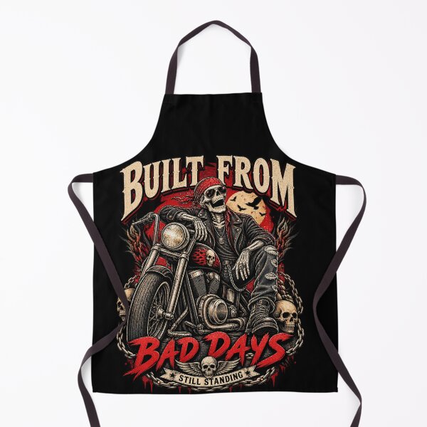 Item preview, Built From Bad Days Vintage Skeleton Biker designed and sold by JatCreative.