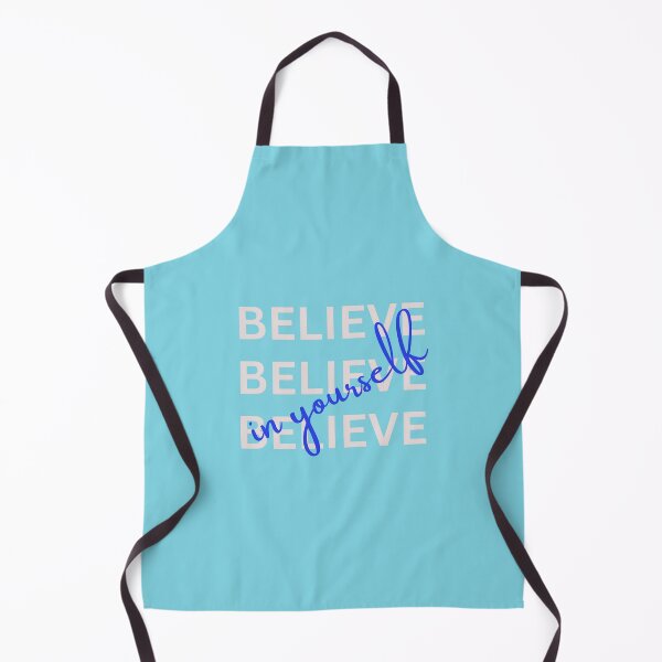 Item preview, Believe in Yourself – Inspirational Blue Handwritten Quote designed and sold by Kruti Collection.
