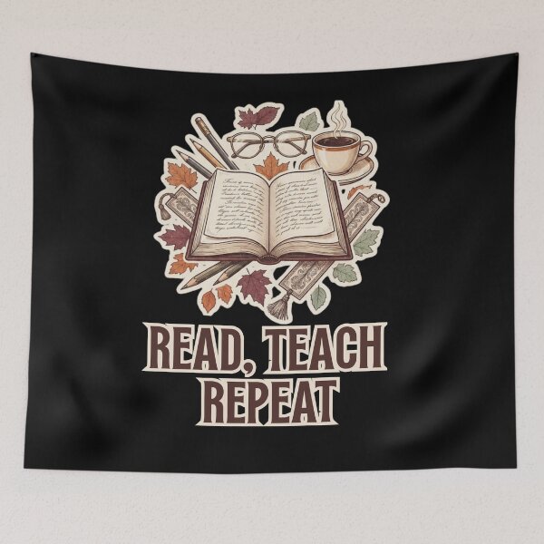 Item preview, Read Teach Repeat Bookish Teacher designed and sold by Souck12.