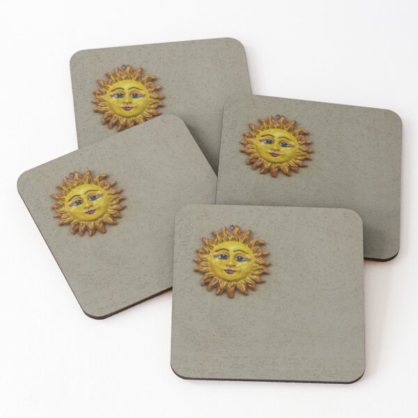 Item preview, Cheerful Sun Face Wall Ornament Decor Mounted on Textured Beige Wall designed and sold by Nmallia.