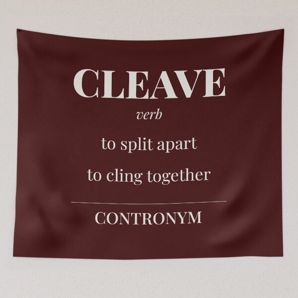 Item preview, Cleave - Contronym Word Nerd T-Shirt, Funny Dictionary Definition Shirt for Editors, Writers & Linguists designed and sold by incognipress.