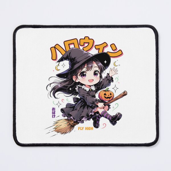 Item preview, Flying Witch T-Shirt | Broomstick Crescent Moon Halloween Graphic Tee v15 designed and sold by DarylWelsh2024.
