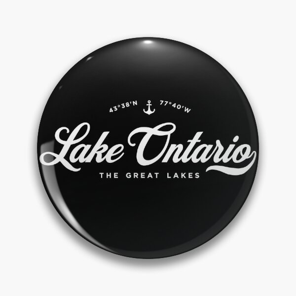 Item preview, Lake Ontario The Great Lakes Script Anchor Nautical Travel Graphic designed and sold by Miniadecal.