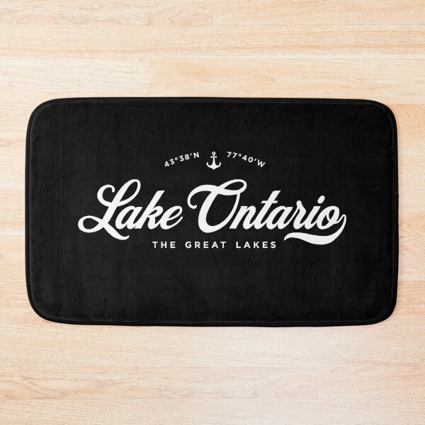 Item preview, Lake Ontario The Great Lakes Script Anchor Nautical Travel Graphic designed and sold by Miniadecal.