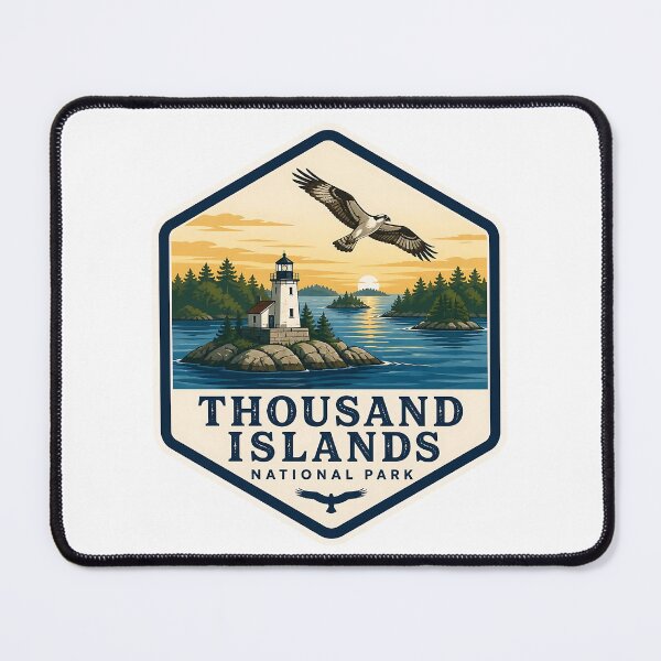 Item preview, Thousand Islands National Park Canada Vintage Travel designed and sold by TravelersGems.