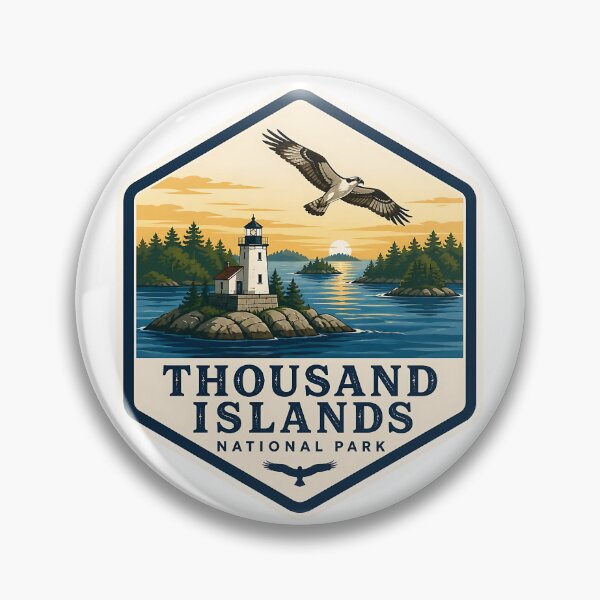 Item preview, Thousand Islands National Park Canada Vintage Travel designed and sold by TravelersGems.