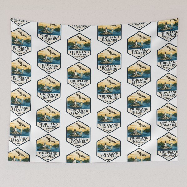 Item preview, Thousand Islands National Park Canada Vintage Travel designed and sold by TravelersGems.
