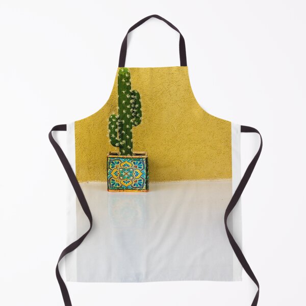 Item preview, Cactus in Colorful Decorative Pot Against Bright Yellow Wall for Vibrant Home Decor designed and sold by Nmallia.