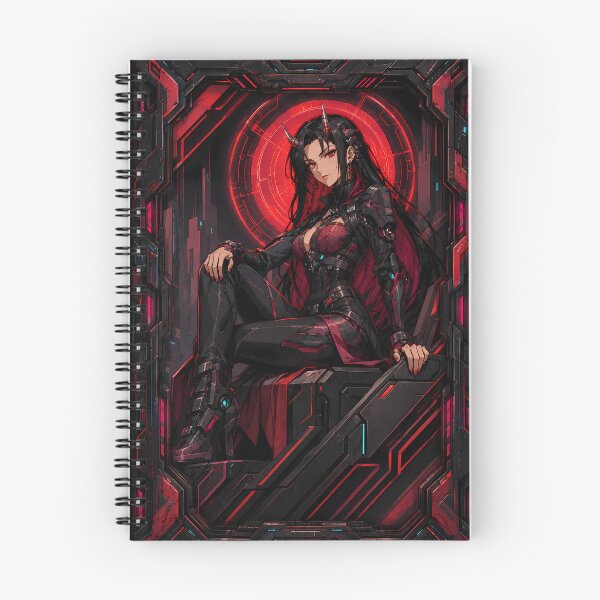 Item preview, Oni Queen of the Crimson Circuit – Cyberpunk Anime designed and sold by Apocalyptic Art Studio.