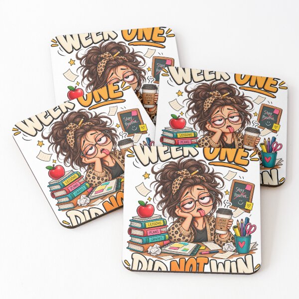 Item preview, Week One Did Not Win – Funny Exhausted Teacher Back to School Design designed and sold by youcefben48.