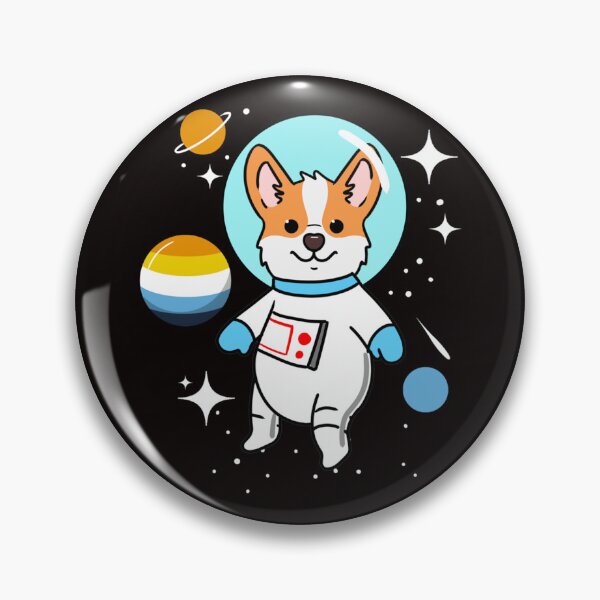 Item preview, Corgi Space Aroace Pride   designed and sold by MICHELL-LOVEB.