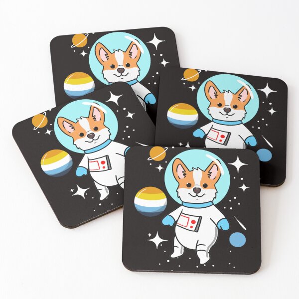 Item preview, Corgi Space Aroace Pride   designed and sold by MICHELL-LOVEB.