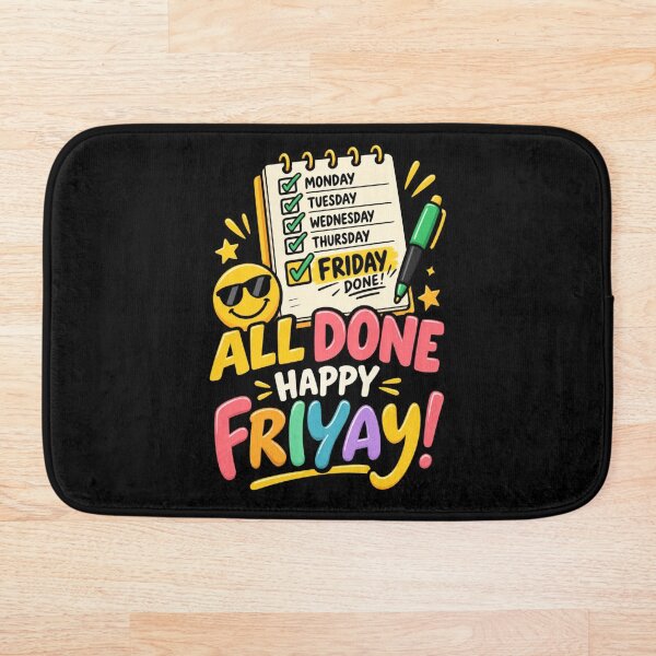 Artikelvorschau, All Done Happy Friyay Funny School Design entworfen und verkauft von DarkRelicStudio.