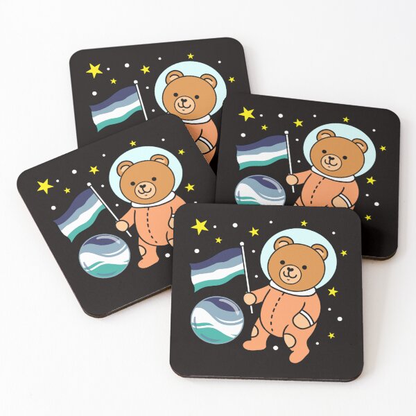 Item preview, Cute Bear Astronaut Oriented Aroace   designed and sold by MICHELL-LOVEB.