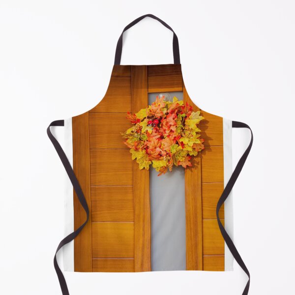 Item preview, Autumn Leaves Wreath On Wooden Door For Fall Decoration And Welcome designed and sold by Nmallia.