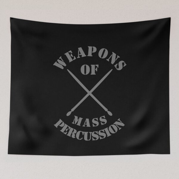 Aperçu de l'œuvre Armes de Percussion de masse T-Shirt armes de Percussion de masse-t-shirt drôle rétro tambour batteur blague musique créée et vendue par Williams Anderson.
