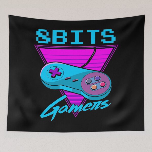 Item preview, 8-Bit Retro Gamers Controller Vaporwave Neon Design designed and sold by heedooppod.