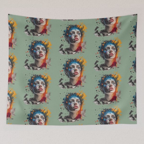 Item preview, Color Explosion Portrait designed and sold by Agnisherl.