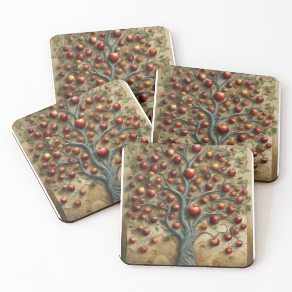 Item preview, Apple Tree Of Life Vintage Relief Tapestry designed and sold by pinkal.