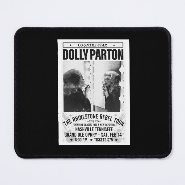 Item preview, Vintage Dolly Parton Rhinestone Rebel Tour Nashville Concert Poster designed and sold by Dravienart.
