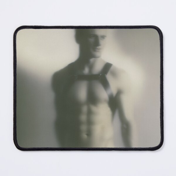 Item preview, Soft Focus Blonde Male - Dreamy Leather Harness Portrait designed and sold by gayishdesign.
