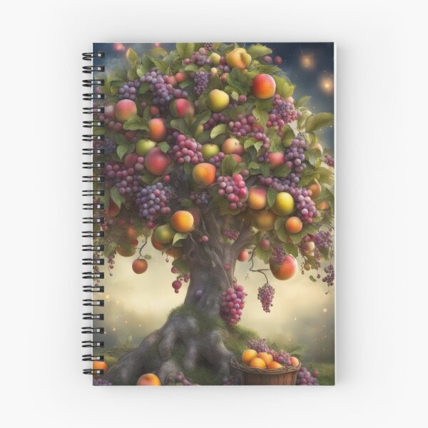 Item preview, Magical Fruit Tree Abundant Harvest Night designed and sold by pinkal.