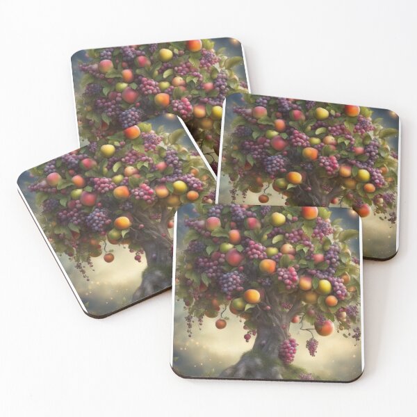 Item preview, Magical Fruit Tree Abundant Harvest Night designed and sold by pinkal.