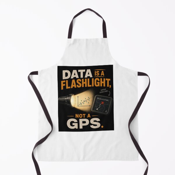 Item preview, Data Is a Flashlight, Not a GPS – Data Analytics & Research Humor designed and sold by Dr.Carrie'sStore.